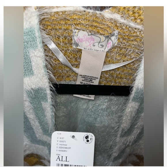 Free People Kimono Diamondback Cozy Sweater - Picture 6 of 6